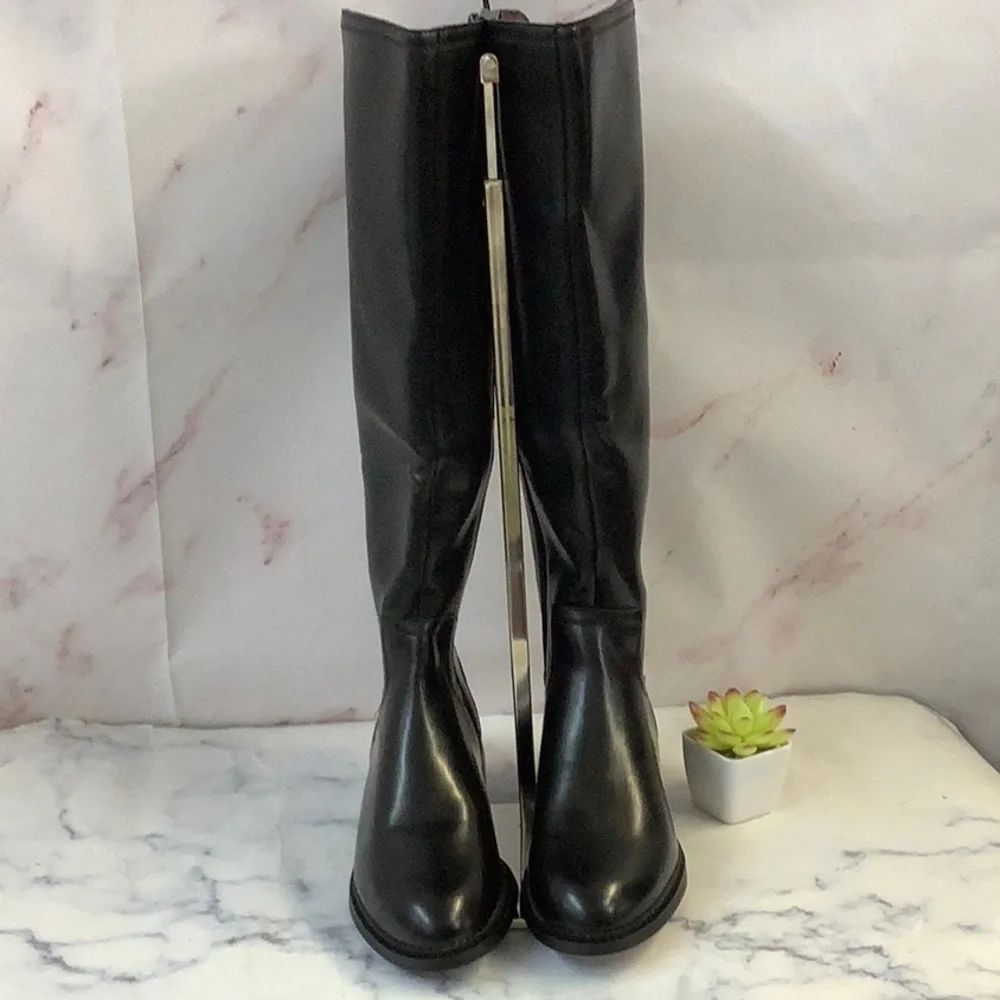 NWT Franco Sarto Henrietta Black Riding Boots Size 5
